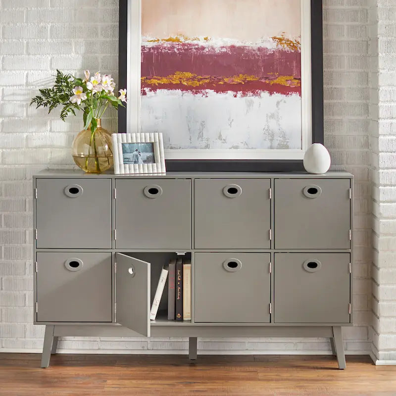Grand meuble de rangement à 8 compartiments – Style vintage
