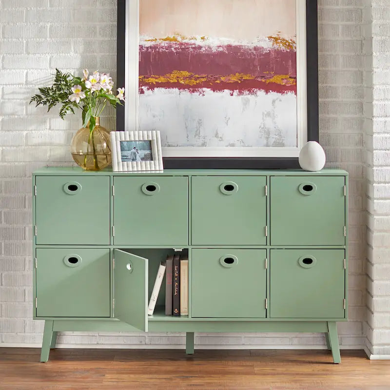 Grand meuble de rangement à 8 compartiments – Style vintage