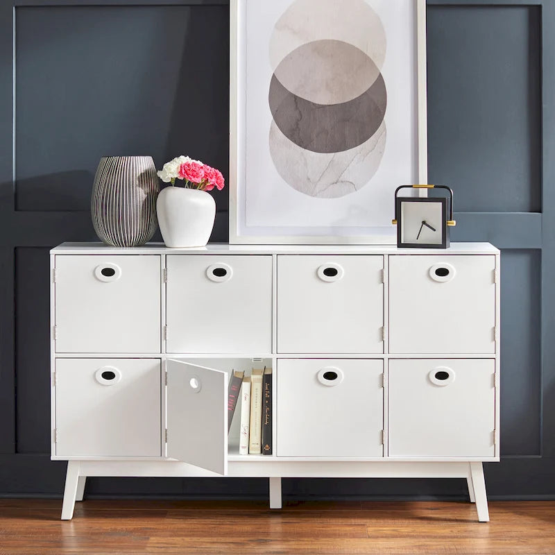 Grand meuble de rangement à 8 compartiments – Style vintage