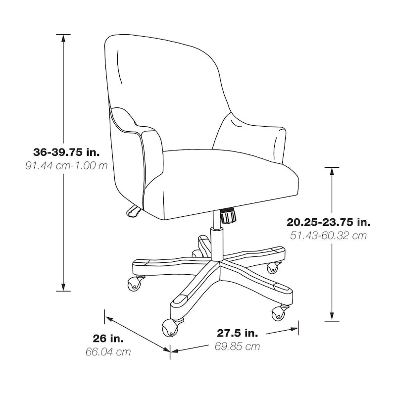 Chaise de bureau rembourrée