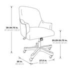 Chaise de bureau rembourrée