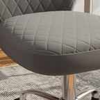 Fauteuil de bureau pivotant réglable sans accoudoirs en velours – Chaise de bureau pivotante à 360°