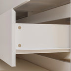 Commode et Bureau Rotatifs 6 Tiroirs – Coiffeuse Blanche/Noire