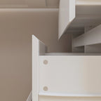 Commode et Bureau Rotatifs 6 Tiroirs – Coiffeuse Blanche/Noire