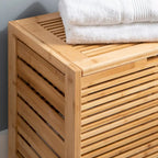 Panier à linge en bambou naturel