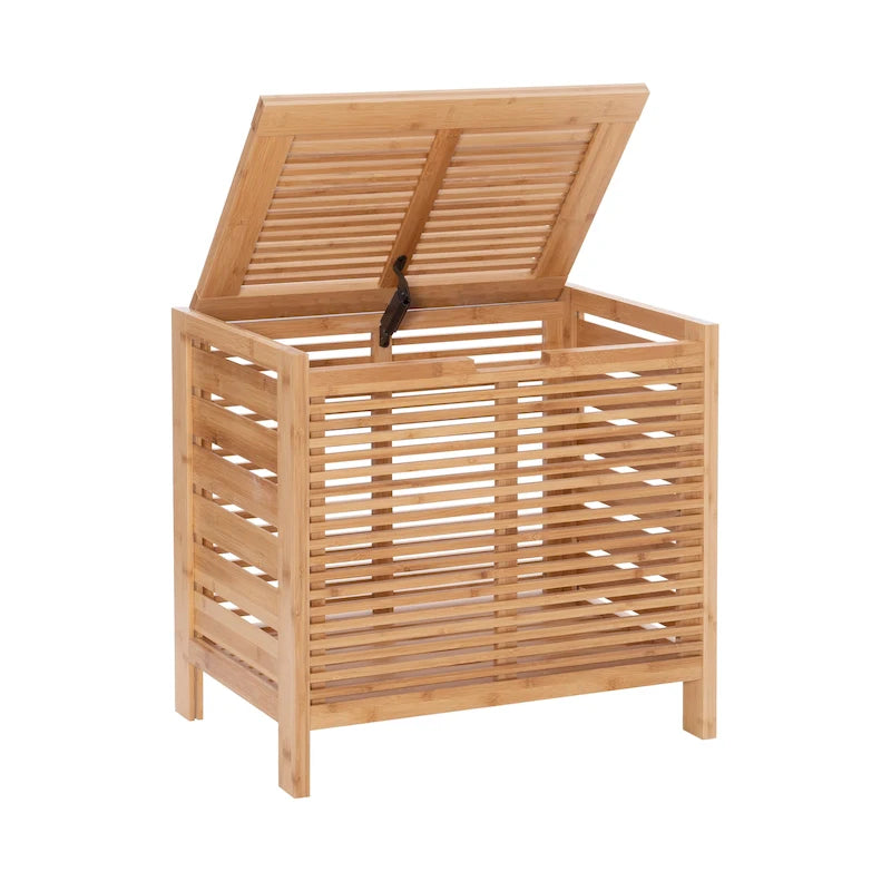 Panier à linge en bambou naturel