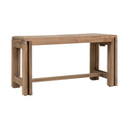 Banc extensible en manguier massif naturel – Dessus à lattes, s'étend jusqu'à 152 cm