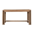 Banc extensible en manguier massif naturel – Dessus à lattes, s'étend jusqu'à 152 cm