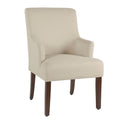 Fauteuil d'appoint en tissu crème anti-taches