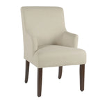 Fauteuil d'appoint en tissu crème anti-taches