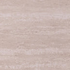 Table d'appoint ronde moderne Aldea – Dessus en faux marbre et étagère en bois