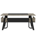 Bureau de direction avec étagère de rangement – Bureau d'écriture professionnel