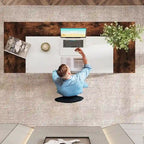 Bureau de direction avec étagère de rangement – Bureau d'écriture professionnel
