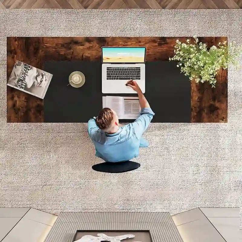 Bureau de direction avec étagère de rangement – Bureau d'écriture professionnel