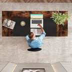 Bureau de direction avec étagère de rangement – Bureau d'écriture professionnel