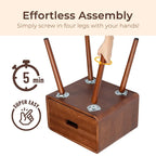 Tables de chevet en bois massif du milieu du siècle pour chambre à coucher
