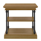 Table d'appoint Cornice Accent avec rangement – Table d'appoint rustique en bois