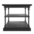 Table d'appoint Cornice Accent avec rangement – Table d'appoint rustique en bois