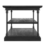 Table d'appoint Cornice Accent avec rangement – Table d'appoint rustique en bois