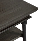 Table d'appoint Cornice Accent avec rangement – Table d'appoint rustique en bois