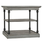 Table d'appoint Cornice Accent avec rangement – Table d'appoint rustique en bois