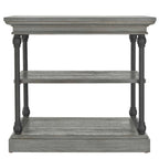 Table d'appoint Cornice Accent avec rangement – Table d'appoint rustique en bois