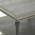 Table d'appoint Cornice Accent avec rangement – Table d'appoint rustique en bois