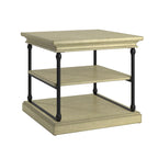 Table d'appoint Cornice Accent avec rangement – Table d'appoint rustique en bois