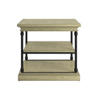 Table d'appoint Cornice Accent avec rangement – Table d'appoint rustique en bois