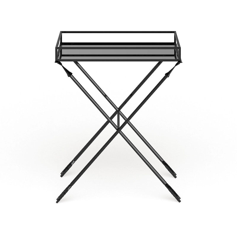 Table d'appoint en métal – Table d'appoint géométrique moderne 21x14x26