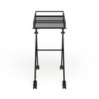 Table d'appoint en métal – Table d'appoint géométrique moderne 21x14x26