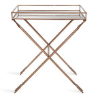 Table d'appoint en métal – Table d'appoint géométrique moderne 21x14x26