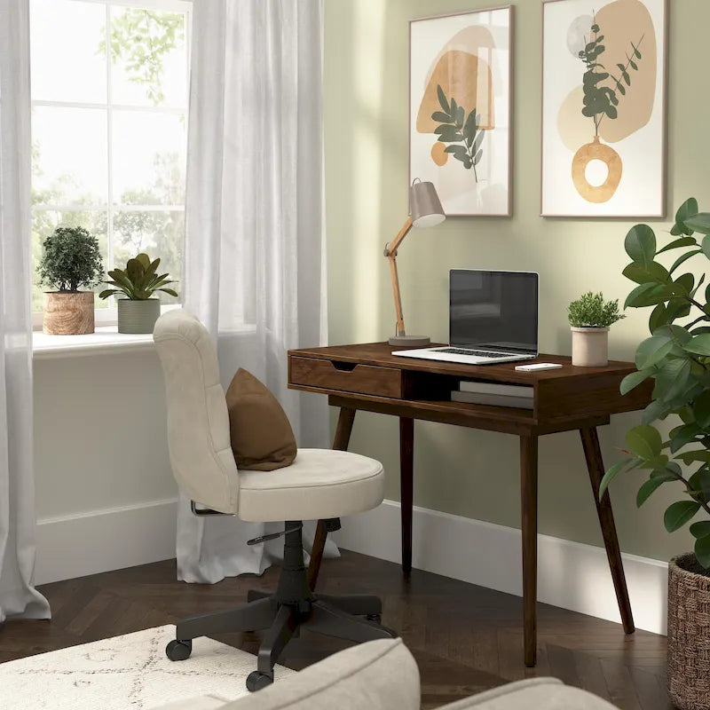 Bureau informatique de 101,6 cm avec rangement – Bureau pour la maison