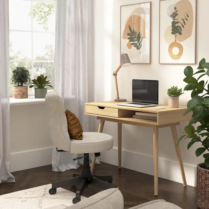 Bureau informatique de 101,6 cm avec rangement – Bureau pour la maison