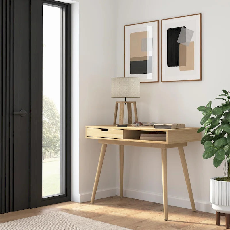 Bureau informatique de 101,6 cm avec rangement – Bureau pour la maison