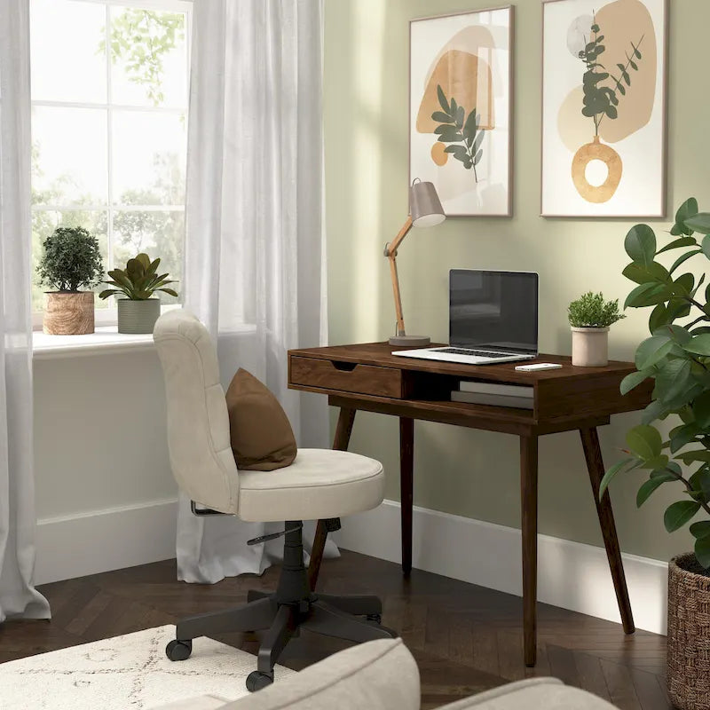 Bureau informatique de 101,6 cm avec rangement – Bureau pour la maison