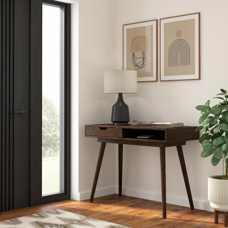 Bureau informatique de 101,6 cm avec rangement – Bureau pour la maison