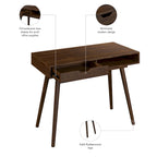 Bureau informatique de 101,6 cm avec rangement – Bureau pour la maison