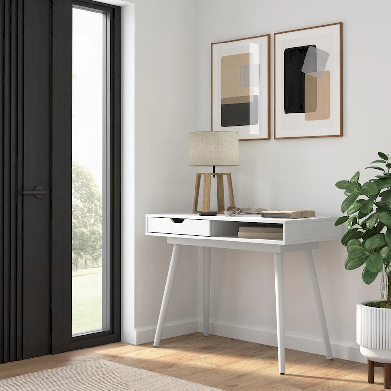 Bureau informatique de 101,6 cm avec rangement – Bureau pour la maison