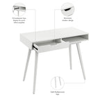 Bureau informatique de 101,6 cm avec rangement – Bureau pour la maison
