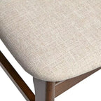 Lot de 2 chaises de salle à manger Buylateral Wave en hévéa massif
