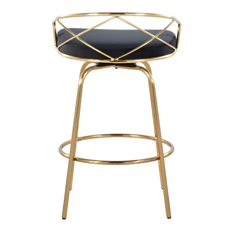 Lot de 2 tabourets de bar hauteur comptoir Charlotte